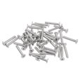 thumbnail image 1 of Unique Bargains M3x0.5x18mm Lot de 100 Vis Plates Rondes en Métal pour Machine à Entraînement Phillips, 1 of 5