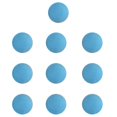 thumbnail image 1 of maskred 10 Pieces EVA Foam Golf Swing Training Exercises Balls Practice Light Blue 42mm 5Set, 1 of 6