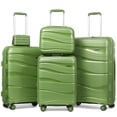 thumbnail image 1 of Joyway - Ensemble de Bagages 5 Pcs, Valise Rigide à Roulettes Pivotantes en PP avec Cadenas TSA - (Bagage Cabine Extensible 20 Pouces) (24 Pouces 28 Pouces) pour l'École, les Voyages, la Fin de Semaine, 1 of 7