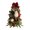 with Red Decor, variant on DOLITY chiwanji Nordic Artificial PE 15.7 inch Tall Christmas Tree Home Fireplace with Brown Decor