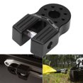thumbnail image 4 of Winch Shackle Connector, Flat Tow Hook Mount Rust Proof Wear Resistant With Rubber Side Guard For Trucks For Pickup For ATV Red,Black, 4 of 8