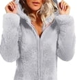 thumbnail image 4 of Women‘s Plush Cartoon Hoddies 3D Ear Pajamas, 4 of 6