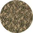 thumbnail image 1 of Ahgly Company Tapis Rond Lavable en Machine Intérieur Transitionnel Marron Chocolat, 4 Pieds Rond, 1 of 7