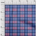 thumbnail image 1 of oneOone Georgette Viscose Fabric Madras Check Decor Fabric Printed BTY 42 Inch Wide, 1 of 3