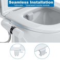 thumbnail image 4 of Bidet Attachment for Toilet, Non-Electric Self-Cleaning Dual Nozzle (Feminine/Bidet Wash) Toilet Bidet, Fresh Cold Water Sprayer Bidets for Existing Toilets with Adjustable Pressure Control, 4 of 6