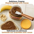 thumbnail image 2 of NUTELLA Peanut Spread With Cocoa, Smooth and Creamy Peanut with Cocoa Spread for Afternoon Snacking and Gifting, 375 g, 2 of 9