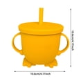 thumbnail image 2 of TIELUTT 2025 Double Ear Antidrop Silicone Snack Straw Cup 1Pc Portable Sippy Cup for Food Grade Leak Drinking Cup and Coffee Mugs Set Wide Mug Mugs Bulk for Kids Coffee Mugs with Saucers Tumbler Set, 2 of 4