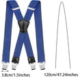 thumbnail image 5 of Little Hand Mens Suspenders Elastic Braces Adjustable Heavy Duty X Shape, 5 of 5
