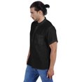 thumbnail image 4 of Atasi Short Kurta Mandarin Collar Tee Solid Short Sleeve Henley Shirt With Pocket, 4 of 7