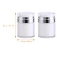 thumbnail image 2 of 2pcs Vacuum Pump Press Bottles Empty Airless Pump Bottles Refillable Cosmetic Jars 50ML​, 2 of 9