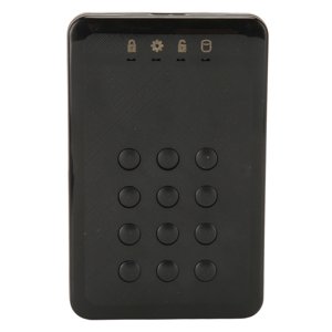 Encrypted External Hard Drive Enclosure, Hard Drive Enclosure  Waterproof USB3.0 Durable 2.5inch High Speed Transfer  for Laptop