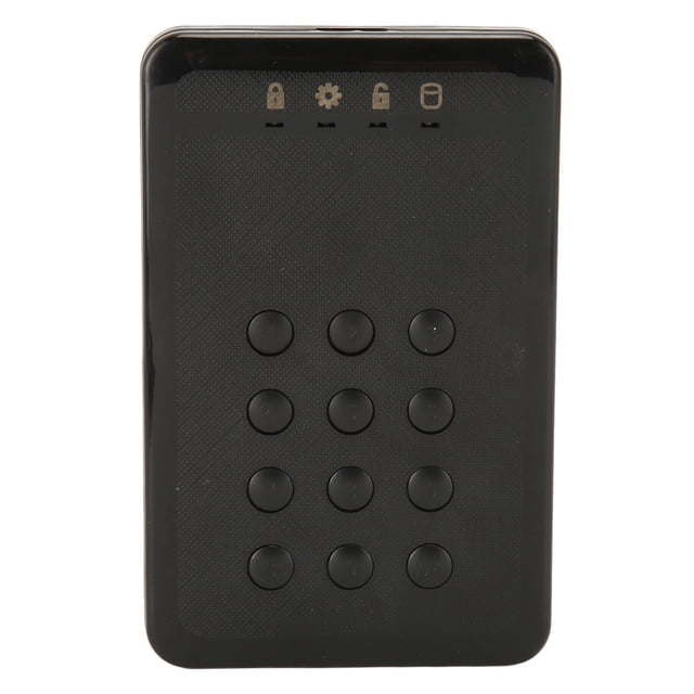 Crypté externe de disque dur, enclos dur étanche USB3.0 Durable 2.5inch Transfert haute vitesse pour ordinateur portable
