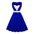 thumbnail image 3 of Robes d'Été Grande Taille pour Femmes 2024 Robe à Couleurs Contrastées Sans Manches à Col en V Robe Aguichant Économisez jusqu'à 65 % de Rabais!, 3 of 4