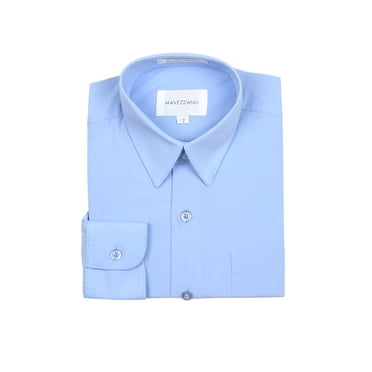 Mavezzano Chemise Habillée pour Garçons en Bleu, Tailles 2-16 - 5