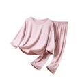 thumbnail image 2 of MIASHUI Ensemble de Pyjama T-Shirt à Manches Courtes et Pantalon pour Garçons, Décontracté, Rose, 10-12 Ans, 2 of 3