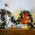 thumbnail image 4 of Garland with Lights 6.56 Feet Halloween Metal Chip Wreath Flash Twisted Metal Hanging Wreath Light String Battery Powered Halloween Decorationbattery Operated String Lights, 4 of 6