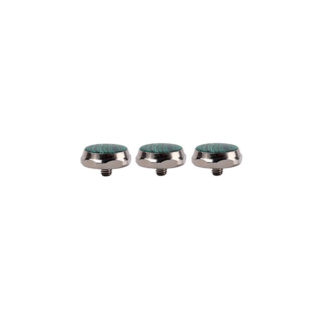 Wweixi 3 Pieces Trumpet Button Replacement Universal Repair Component Small Metal Music Playing Fingers Keys Brass Instrument Component Type 1