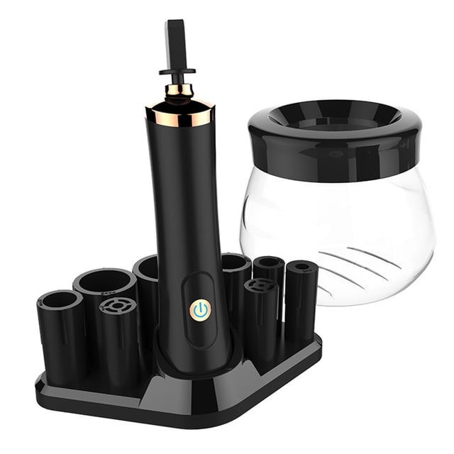 Electric Scrubber Makeup Brush Cleaner Automatic Dryer 10 Seconds Quick-drying USB Rechargeable Scrubbers