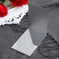 thumbnail image 3 of MasteelfCA Miroir de Maquillage Pliant Portable FRCOLOR 11.5*8cm, Miroir de Maquillage à un Seul Côté pour Voyage et Rasage (Argent), 3 of 8
