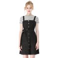 thumbnail image 2 of INSPIRE CHIC Robe Salopette en Denim Classique pour Femmes à Bretelles Ajustables, Coupe Trapèze, 2 of 6