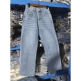 thumbnail image 3 of Ketyyh-chn99 Jeans à Enfiler Femme Jeans Extensibles Jeans Capri Taille Mi-Haute pour Femme Bleu,m, 3 of 4