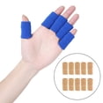 thumbnail image 4 of 10 Pieces/Set Portable Knuckle Sleeve Left Right Hand Elastic Breathable Knuckles Brace Protector Protective Gloves Sports Gear Skin Color, 4 of 9