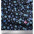 thumbnail image 3 of Soimoi Crepe Silk Fabric Butterfly & Flower Decor Fabric Printed Yard 42 Inch Wide, 3 of 3