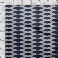 thumbnail image 2 of oneOone Georgette Viscose Fabric Plus Sign Kasuri Print Fabric By Yard 42 Inch Wide, 2 of 4