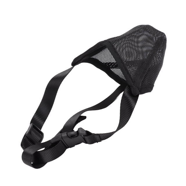 Soft Mesh Dog Muzzle, Poison Bait Protection, Adjustable Straps, Breathable, Non Slip