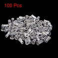 thumbnail image 3 of Unique Bargains #10-32 Écrous à Rivets en Alliage d'Aluminium, Tête Plate Moletée, Écrou à Insert Fileté Argent 100 Pcs, 3 of 5