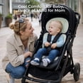 thumbnail image 4 of Momcozy Stroller Cooling Pad, Universal Soft Cooler Pad, Adjustable Car Seat Liner, Cushion for infant, Green, 2 pieces, 4 of 10