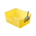 thumbnail image 3 of Cat Litter Box Kitty Litter Pan Cat Sandbox Durable Open Top Pet Litter Tray Yellow, 3 of 7