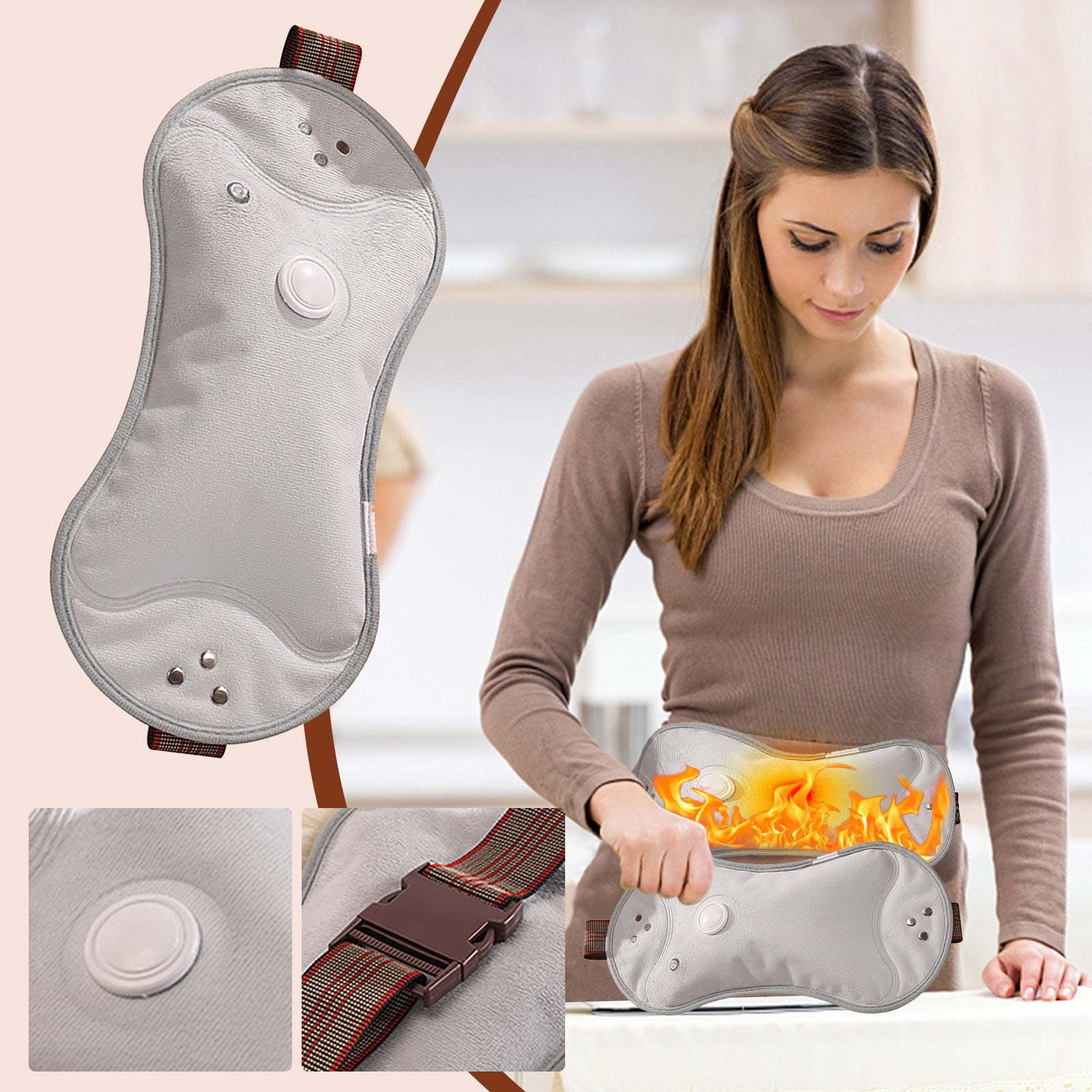 Daisyyozoid Wholesale European Standard Abdominal Heating Pad, Portable Heating Pad, Electric Warm Water Bag
