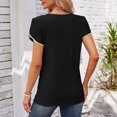 thumbnail image 4 of Timegard Hauts d'Été pour Femmes, Oeillets, Col Rond, Blouse à Manches Courtes Pétale, Chic Décontracté, Hauts Amples, 4 of 7