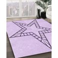 thumbnail image 3 of Ahgly Company Machine Washable Indoor Rectangle Transitional Orchid Purple Area Rugs, 2' x 5', 3 of 7