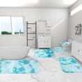 thumbnail image 4 of Sale Today Clearance! Mixed Colors Bath Mats 5 Set Bathroom Rugs For 5 Pcs Toilet Mats Soft Comfortable Water Absorption Non-Slip Thick Washable Easy Dry Dark Color, 4 of 7