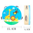 thumbnail image 2 of Miangastore Kids Musical Instrument Toys Kit Double-sided Drum Hand Knocking Drum Toy, 2 of 4