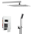 thumbnail image 1 of Two-Way Shower Mixer featuring a 10-Inch Square Showerhead, 1 of 6