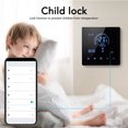 thumbnail image 3 of Digital Thermostat, 4500W WiFi Programmable Underfloor Heating Temperature Control Thermostat With Touchscreen For  Hotel, AC 90V To 240V, K2H16A, 3 of 8