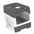 thumbnail image 2 of Toilette pour Chat avec Capuchon, Toilette pour Chat Fermée Réutilisable Bac à Litière pour Chats Bac à Sable pour Chat Contenant Fournitures pour Animaux Litière pour Chaton Pot pour Animal Gris, 2 of 8