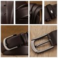 thumbnail image 4 of Faux Leather Belt Causal Simple Single Prong Buckle Belt Pin Buckle Belt for Men, 4 of 10