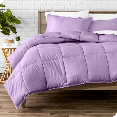 Bare Home Down Alternative Comforter Set - 3-Pieces - All Seasons - King/Cal King, Lavender
