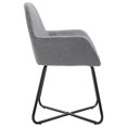 thumbnail image 3 of vidaXL Dining Chairs 2 pcs Light Grey Fabric, 3 of 5