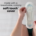 thumbnail image 4 of U by Kotex Clean & Secure Ultra Thin Pads, Regular Absorbency, Unscented, 4 of 9