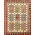 thumbnail image 1 of Ahgly Company Tapis Rectangulaire Abstrait Rouge Brique, 4 Pieds x 6 Pieds, 1 of 6