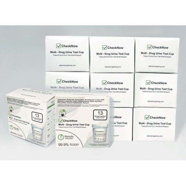 CHECKNOW Tasse de TEST d'Urine Multi-Drogues - 10 TESTS