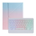 thumbnail image 3 of Étui Clavier pour iPad 5e/iPad 6e Génération avec Clavier, Clavier Sans Fil Rétroéclairé Détachable, Couverture Folio Intelligente, 3 of 5