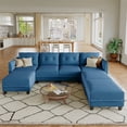 thumbnail image 1 of LLappuil Modular Sectional Sofa, 7 Seat Modular Sectional Sofa with Storage, Velvet Waterproof Anti-Scratch Sofa for Living Room, 1 of 8