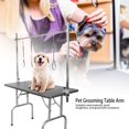 thumbnail image 4 of Herwey Table de Toilettage pour Animaux en Acier Inoxydable, Bureau de Beauté, Hauteur Réglable, Support à Pince pour Chien Chat, 4 of 7