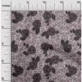 thumbnail image 1 of oneOone Popeline de Coton Tissu Imprimé Floral Feuilles et Roses 1 Yard 42 Pouces de Large, 1 of 4